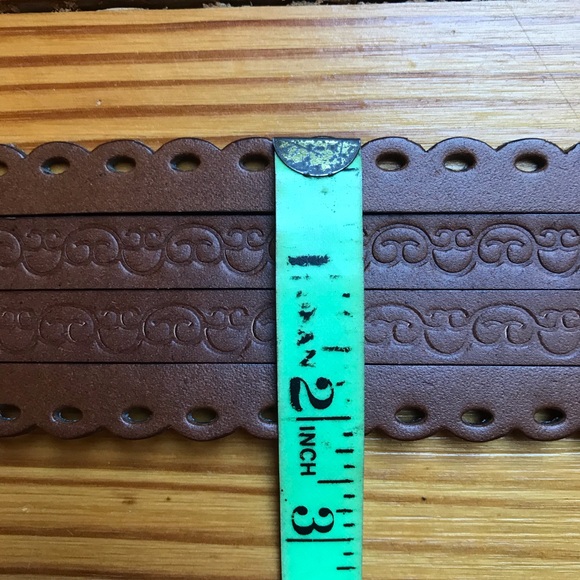 Genuine Bonded Leather Tan Accent Belt, L, NWOT - Picture 9 of 10